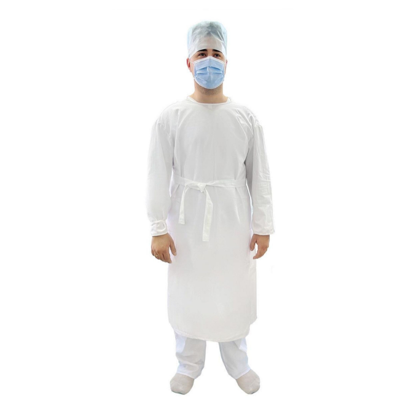 Халат хірургічний,на зав’язках,нестер.,багатор.викор.Д-130см.р.універ.,ТМ"АХІЛЛ"